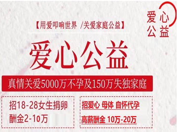 杭州捐卵助孕生子 爱心志愿者招募